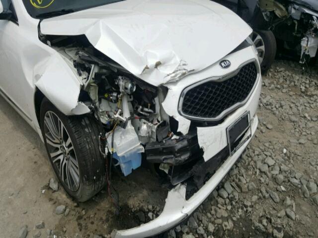 KNALN4D77E5151292 - 2014 KIA CADENZA PR WHITE photo 9