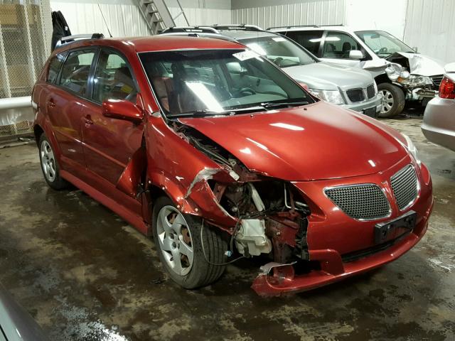 5Y2SL65858Z407241 - 2008 PONTIAC VIBE RED photo 1