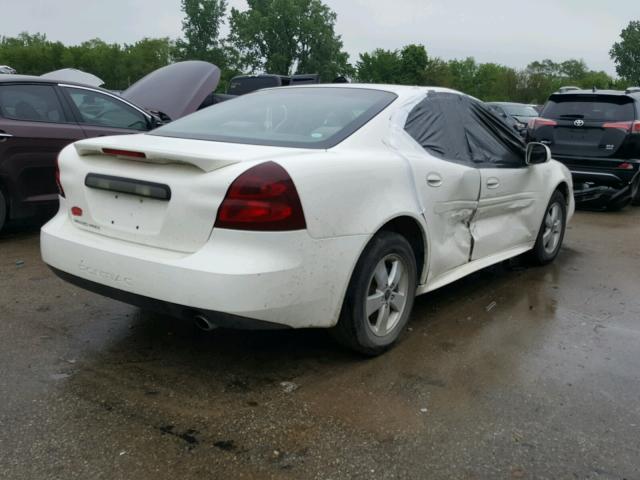2G2WP522851342345 - 2005 PONTIAC GRAND PRIX WHITE photo 4
