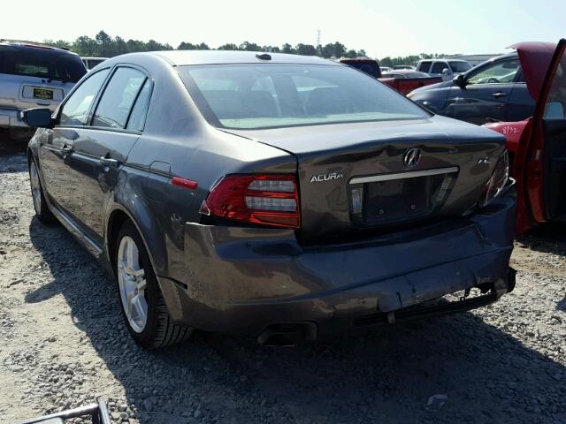 19UUA66267A044536 - 2007 ACURA TL GRAY photo 3