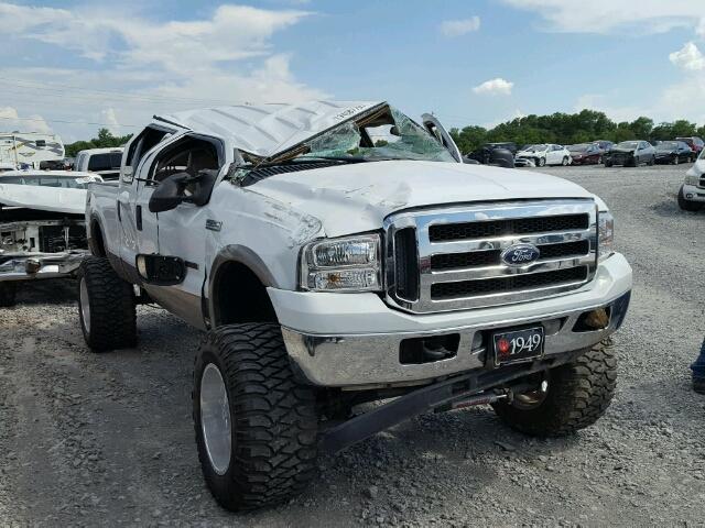 1FTSW21P55EA59196 - 2005 FORD F250 SUPER WHITE photo 1