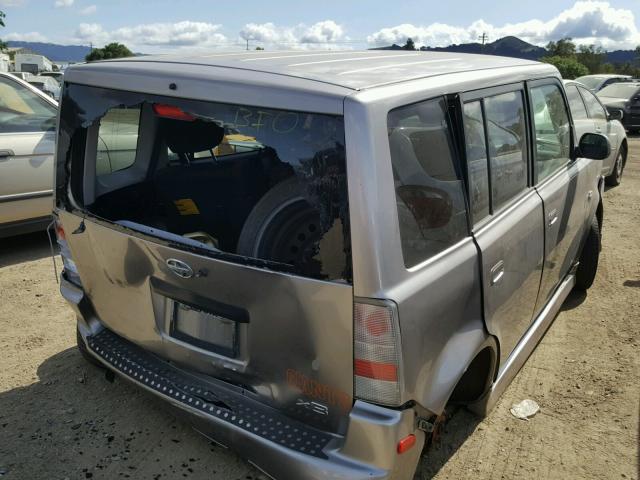 JTLKT324140135192 - 2004 TOYOTA SCION XB ვერცხლისფერი ფოტო 4
