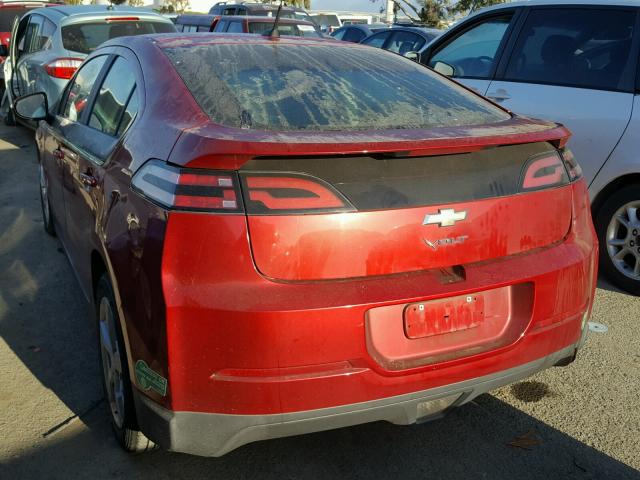 1G1RE6E40DU149281 - 2013 CHEVROLET VOLT RED photo 3