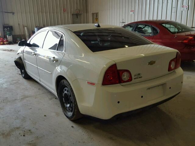 1G1ZB5EU1CF371303 - 2012 CHEVROLET MALIBU LS WHITE photo 3