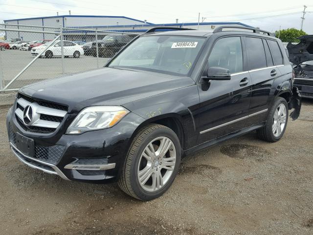 WDCGG5HB7EG211993 - 2014 MERCEDES-BENZ GLK 350 BLACK photo 2