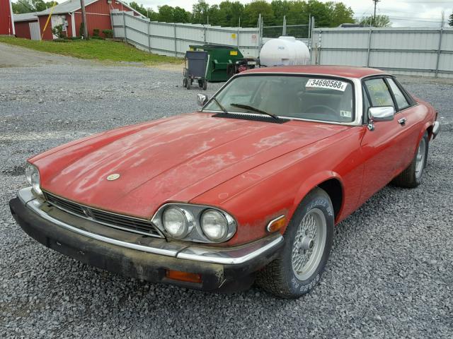 SAJNW5844LC168477 - 1990 JAGUAR XJS RED photo 2