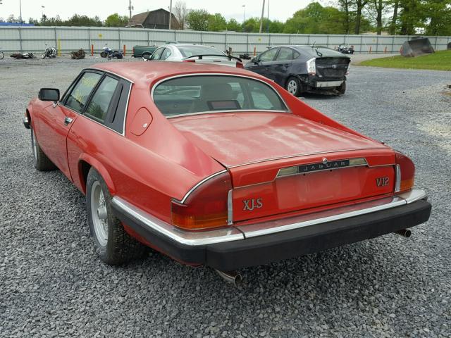 SAJNW5844LC168477 - 1990 JAGUAR XJS RED photo 3