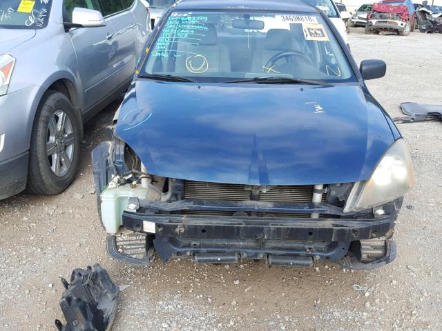 JA3AJ26E65U015648 - 2005 MITSUBISHI LANCER ES BLUE photo 9