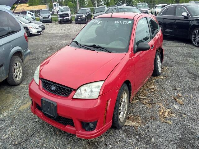 1FAFP31N17W296094 - 2007 FORD FOCUS ZX3 RED photo 2