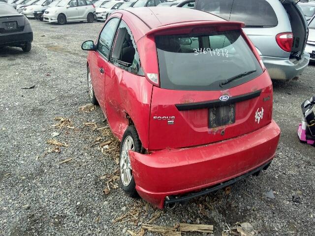 1FAFP31N17W296094 - 2007 FORD FOCUS ZX3 RED photo 3