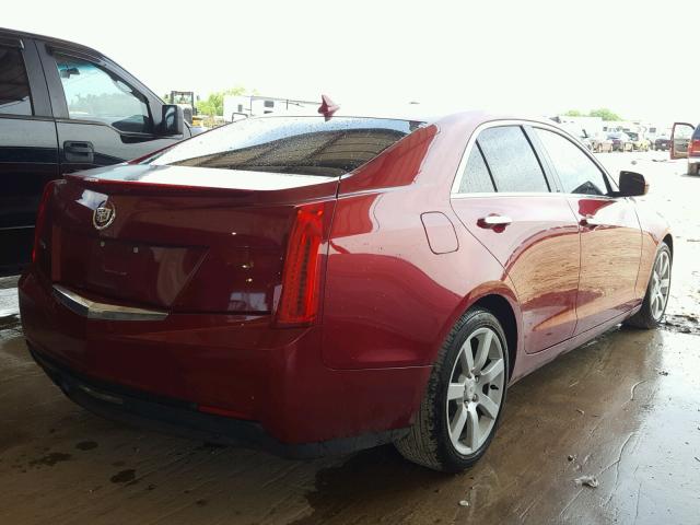 1G6AA5RA7D0127072 - 2013 CADILLAC ATS RED photo 4