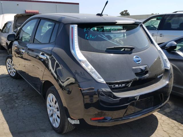 1N4AZ0CPXDC423181 - 2013 NISSAN LEAF S BLACK photo 3