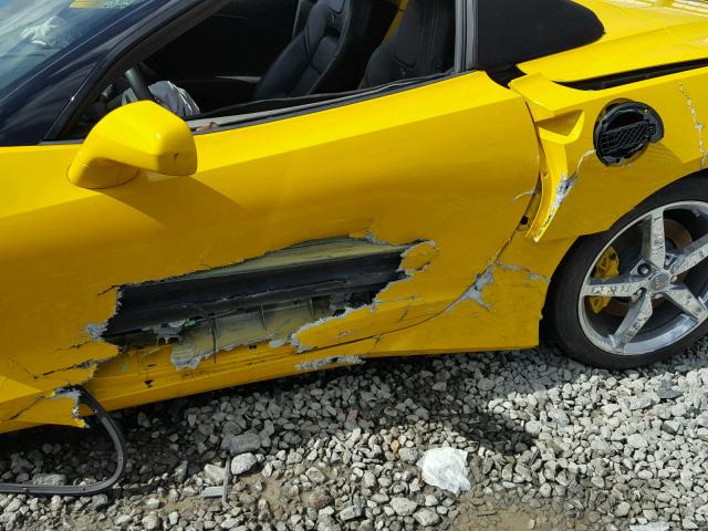 1G1YF3D70F5101554 - 2015 CHEVROLET CORVETTE S YELLOW photo 9