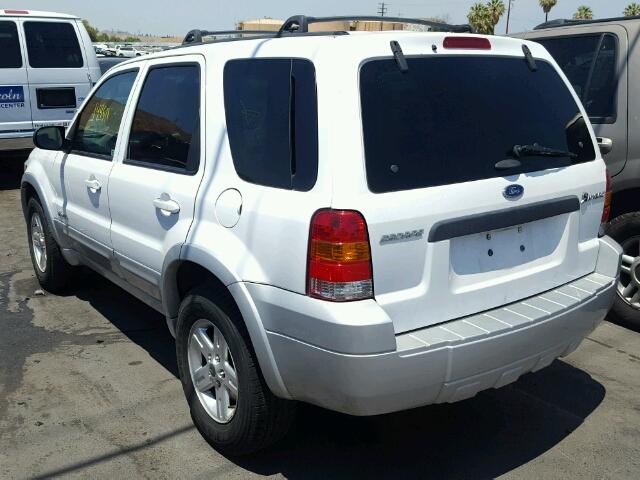 1FMCU96HX6KA09400 - 2006 FORD ESCAPE HEV WHITE photo 3