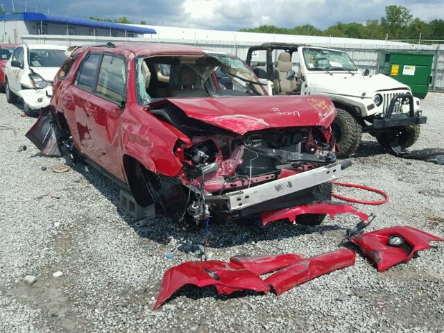 JTEBU5JR0G5366413 - 2016 TOYOTA 4RUNNER SR RED photo 1