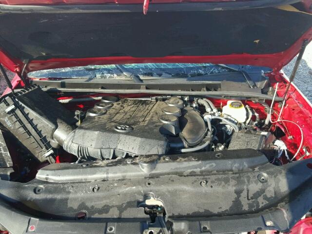 JTEBU5JR0G5366413 - 2016 TOYOTA 4RUNNER SR RED photo 7