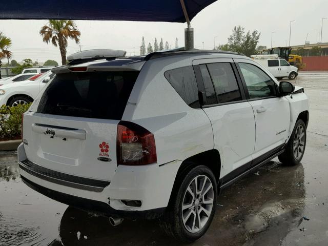 1C4NJCBA5GD754265 - 2016 JEEP COMPASS SP WHITE photo 4