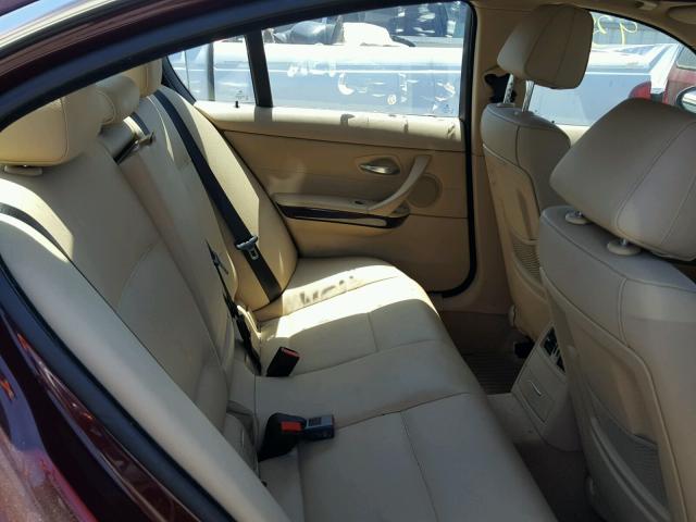 WBAVD53528A284720 - 2008 BMW 335 XI MAROON photo 6