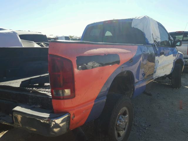 1D7KS28C26J245968 - 2006 DODGE RAM 2500 S BLUE photo 4