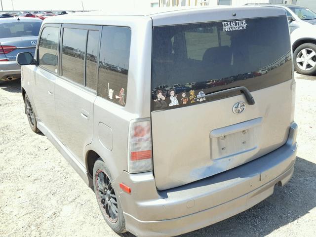 JTLKT324550189421 - 2005 TOYOTA SCION XB GRAY photo 3