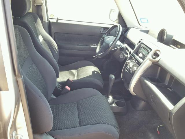JTLKT324550189421 - 2005 TOYOTA SCION XB GRAY photo 5