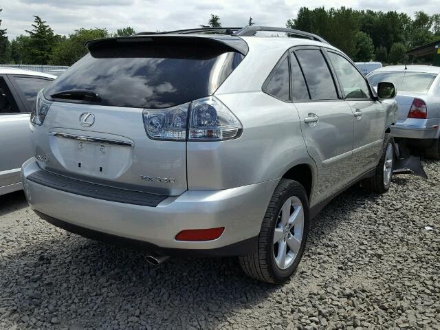 JTJHA31U440058330 - 2004 LEXUS RX 330 SILVER photo 4