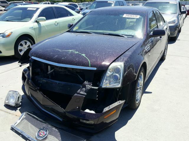 1G6DZ67A790168243 - 2009 CADILLAC STS BURGUNDY photo 2