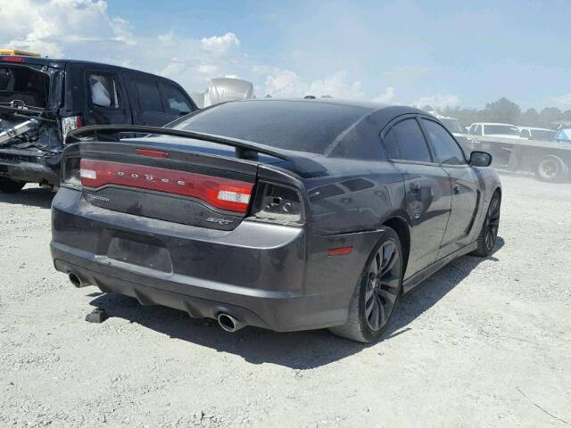 2C3CDXEJ5EH205560 - 2014 DODGE CHARGER SR GRAY photo 4