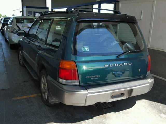 JF1SF6551WH760002 - 1998 SUBARU FORESTER S GREEN photo 3