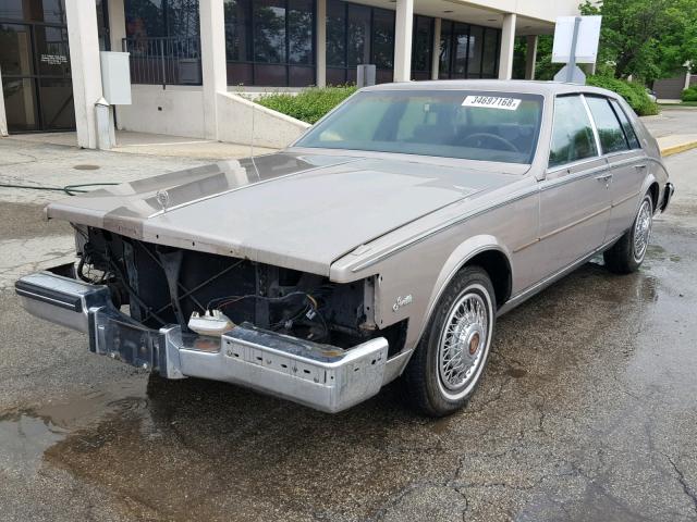 1G6AS6986EE828044 - 1984 CADILLAC SEVILLE BROWN photo 2