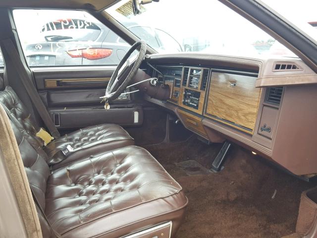 1G6AS6986EE828044 - 1984 CADILLAC SEVILLE BROWN photo 5