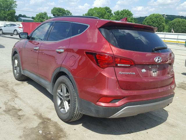 5XYZU3LB6HG416036 - 2017 HYUNDAI SANTA FE S RED photo 3