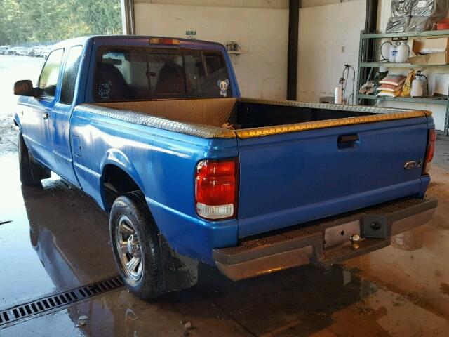 1FTYR14V7YPA49008 - 2000 FORD RANGER SUP BLUE photo 3