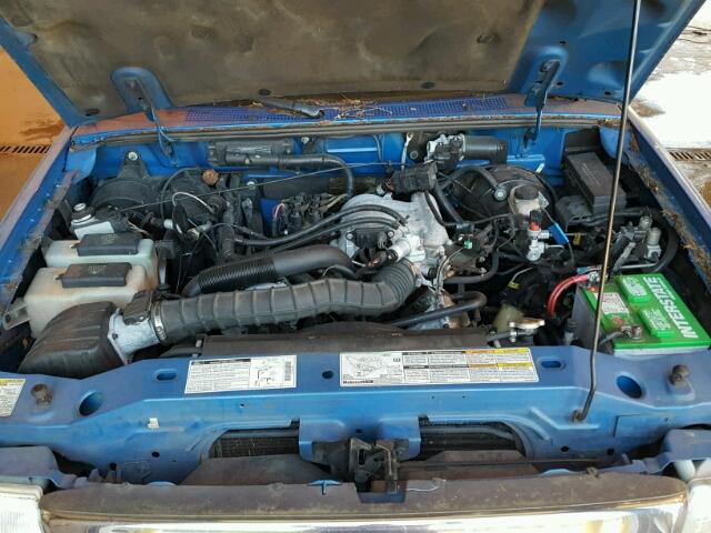 1FTYR14V7YPA49008 - 2000 FORD RANGER SUP BLUE photo 7