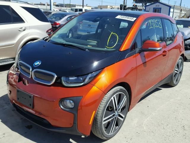 WBY1Z4C56EV273462 - 2014 BMW I3 REX ORANGE photo 2