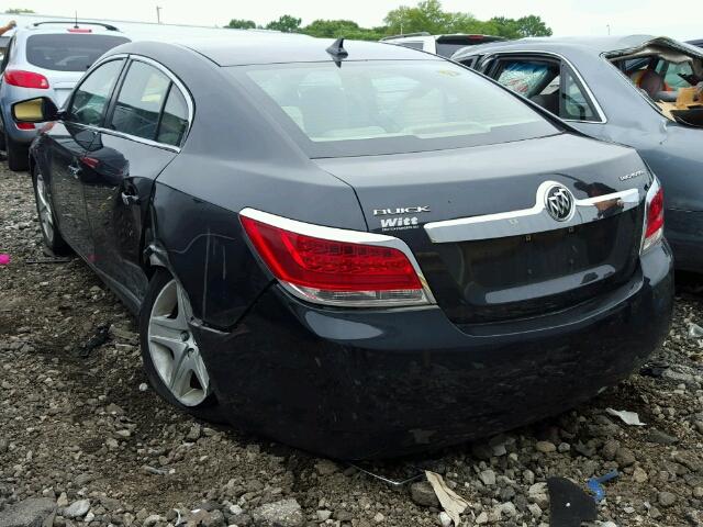 1G4GB5EG0AF201709 - 2010 BUICK LACROSSE CHARCOAL photo 3