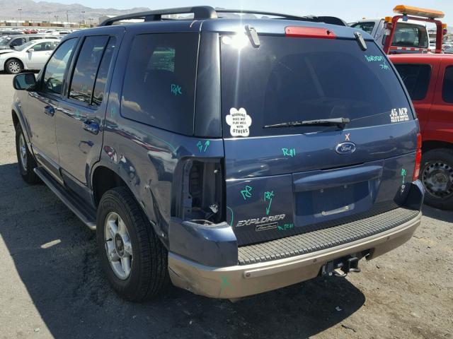 1FMDU64W92ZC87937 - 2002 FORD EXPLORER E BLUE photo 3