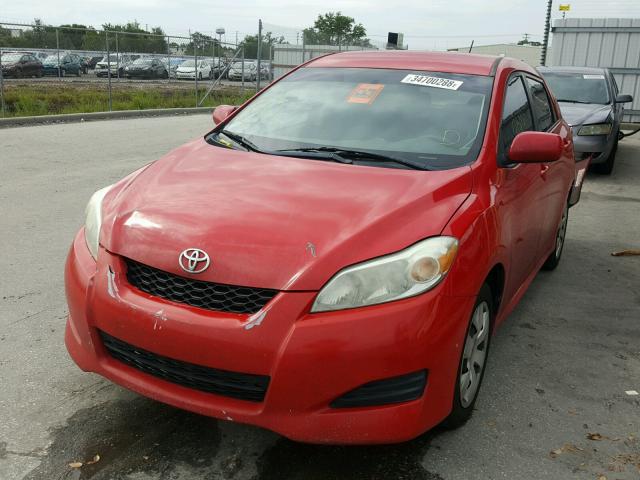 2T1KU40E99C132368 - 2009 TOYOTA COROLLA MA RED photo 2