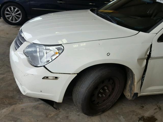 1C3LC46B19N507708 - 2009 CHRYSLER SEBRING LX WHITE photo 9