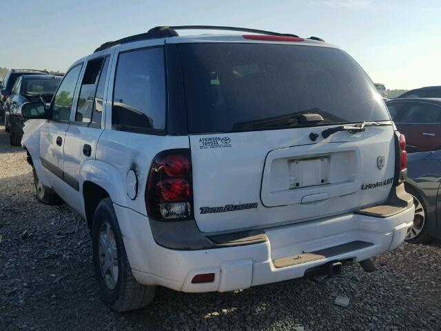 1GNDS13S532289813 - 2003 CHEVROLET TRAILBLAZE WHITE photo 3