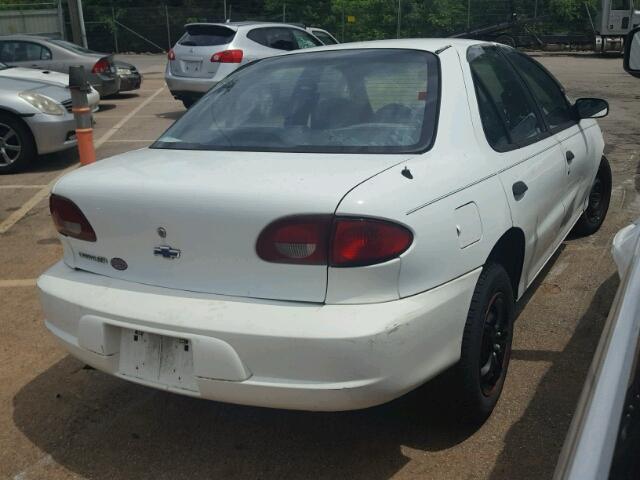 1G1JC524817364967 - 2001 CHEVROLET CAVALIER B WHITE photo 4