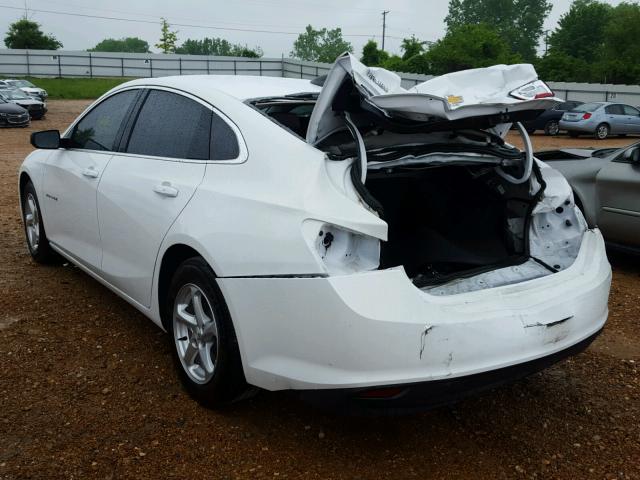 1G1ZC5ST3HF228000 - 2017 CHEVROLET MALIBU LS WHITE photo 3
