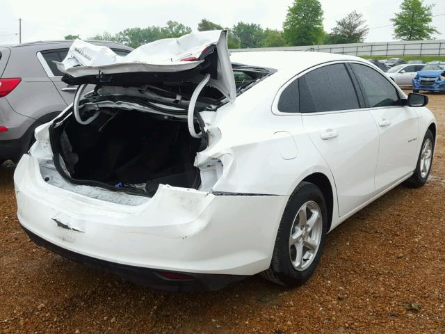 1G1ZC5ST3HF228000 - 2017 CHEVROLET MALIBU LS WHITE photo 4