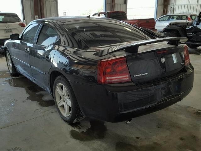 2B3KA53H68H174507 - 2008 DODGE CHARGER R/ BLACK photo 3