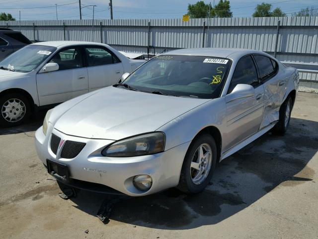 2G2WP522X41293664 - 2004 PONTIAC GRAND PRIX SILVER photo 2