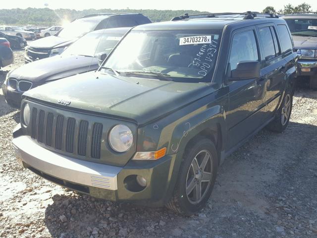 1J8FT48W37D352387 - 2007 JEEP PATRIOT LI GREEN photo 2