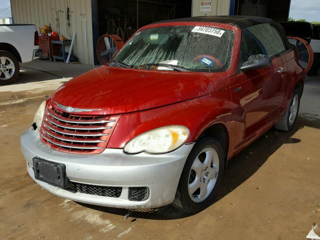 3C3JY55E86T374497 - 2006 CHRYSLER PT CRUISER RED photo 2