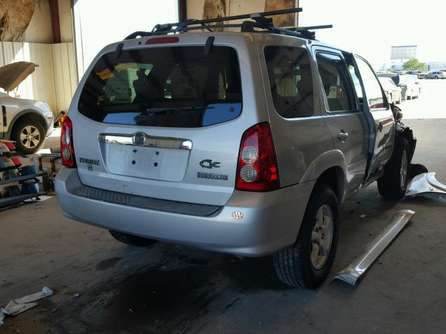 4F2YZ04105KM40310 - 2005 MAZDA TRIBUTE S SILVER photo 4