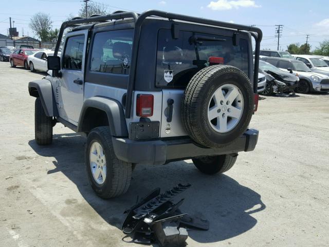 1C4AJWAG8CL254798 - 2012 JEEP WRANGLER S SILVER photo 3
