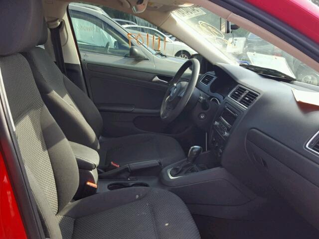 3VW2K7AJ8EM406578 - 2014 VOLKSWAGEN JETTA BASE 红色 照片 5